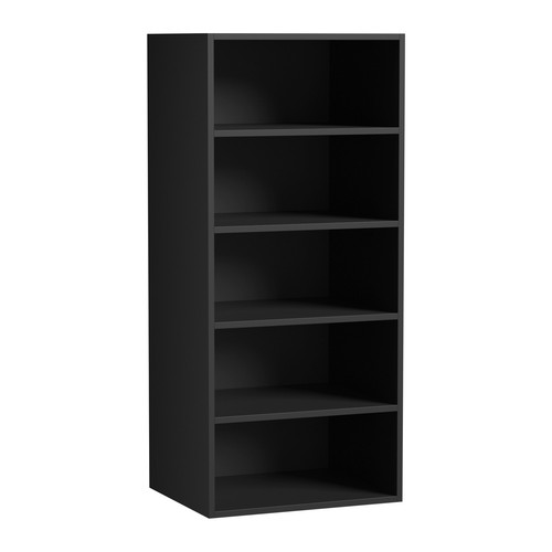 Oikiture Wardrobe Shelf Unit Clothes Storage Cabinet 5 Shelves Organiser Black - Picture 5 of 10