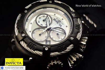 Invicta Men's 52mm Bolt THUNDERBOLT Swiss Chronograph BLACK/STEEL Watch