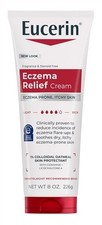 3 PACK Eucerin Cream Eczema Relief 8oz Tube