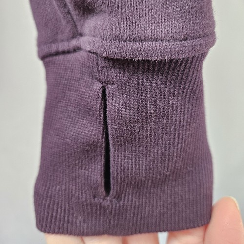 Lululemon Sweater Womens 6 Maroon Scuba Hoodie Full Zip Velvet Floral Athlesuire - Picture 13 of 14