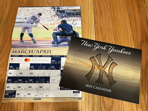 2025 Wall Calendar New York Yankees SGA Stadium Baseball + Opening Day Ticket - Picture 2 of 20