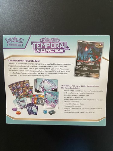 Pokemon Fuerzas Temporales Elite Entrenador Caja ETB (Juego de 2) Nuevo/Sellado - Imagen 7 de 13
