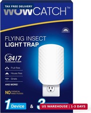 WOWCATCH Flying Insect Trap for Indoors, Plug-in Fly Trap Bug Catcher