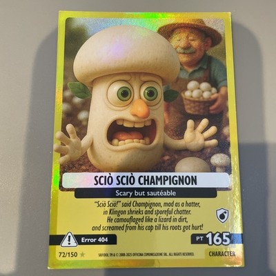 Italian Brainrot Panini - 72/150 - SCIO SCIO CHAMPIGNON - Psychedelic Universe
