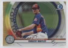 2020 Bowman Scouts Top 100 Chrome Gold Refractor 38/50 Forrest Whitley sh7