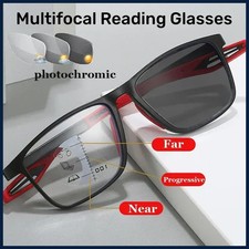 Smart Photochromic Presbyopia Glasses TR90 Sports Progressive Multifocal Reading