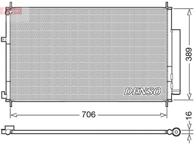 DENSO DCN40024 Kondensator, Klimaanlage für HONDA