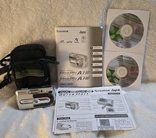 Fujifilm FinePix A330 3.2MP Digital Camera W/ Manuals, Software,  Case, Tested 