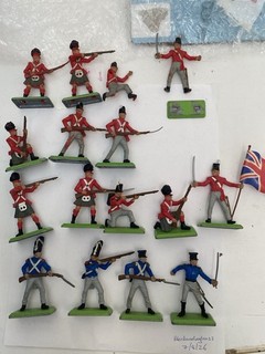 Britains Ltd Waterloo British & French Figures Bundle Orig 1970’s 16x Figures