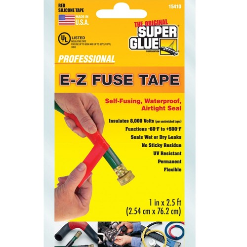 E-Z Fuse Tape Car Radiator Hose Repair & Exhausts Waterproof Black 2.5Ft Roll - Picture 2 of 7