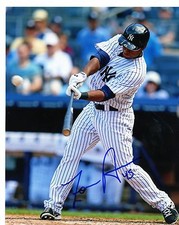 ZOILO  ALMONTE   NEW YORK  YANKEES  HITTING     SIGNED  AUTOGRAPHED 8X10 
