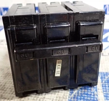 ITE EQP360 60 Amp 240 VAC 3 Pole Type EQ-P Plug-In Circuit Breaker - TESTED