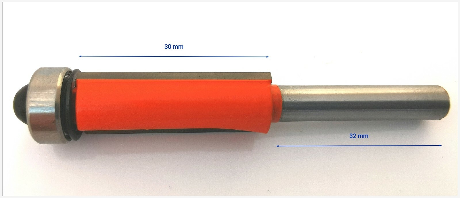 1/4”  Flush Trim TCT 2 Flute Straight Router Bit Template Bottom Bearing
