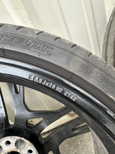 2021 AUDI R8 PERFORMANCE AWD FRONT WHEELS RIMS TIRES OEM GENEUINE 20X8.5 - Picture 16 of 20