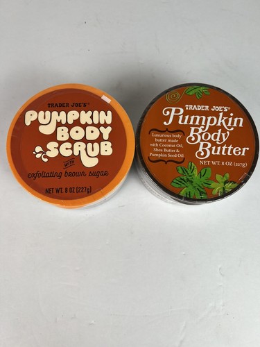 Trader Joe's Pumpkin Body Scrub and Butter Set Sealed