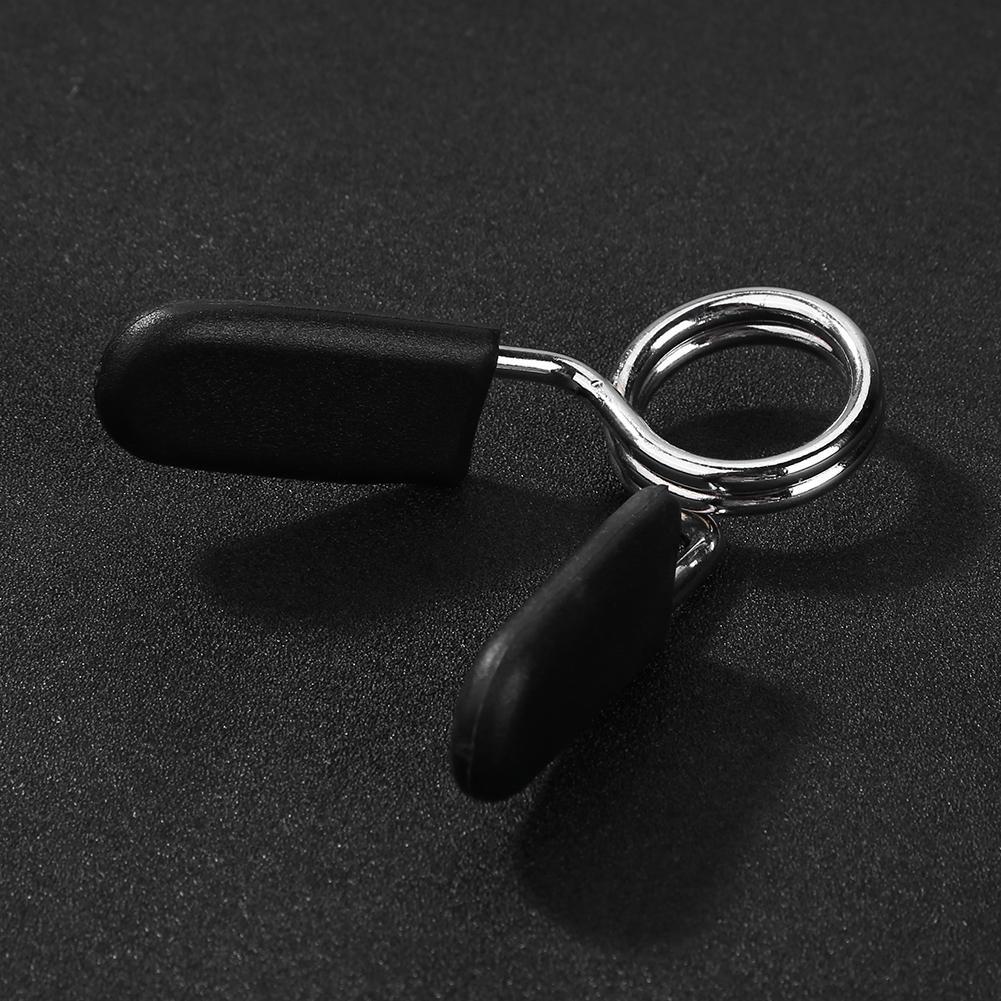 Barbell Spring Collar Clips Clamp Gym Barbells Dumbbell Lock Clamp