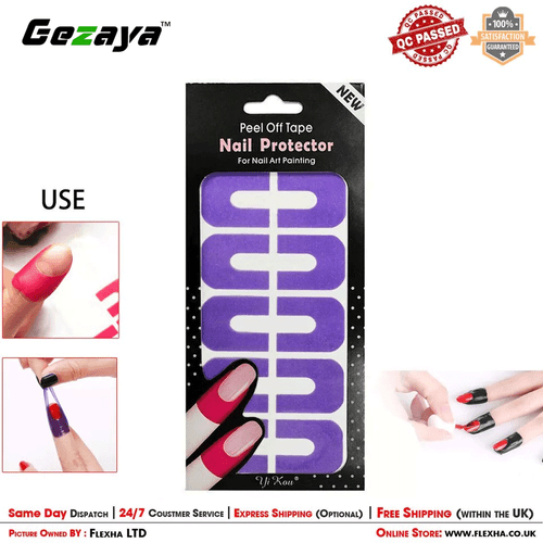 Nail Peel Off Latex U Shaped Spill Proof Cover Manicure Polish Skin Protector - Picture 8 of 8