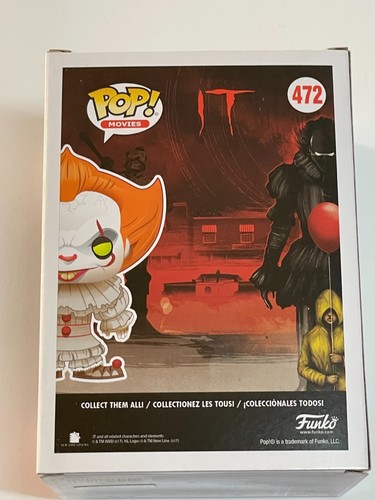 Movies Funko Pop Pennywise with Boat Chase Green Eyes IT 472 - Foto 3 di 10