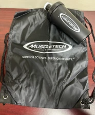 Muscle Tech Black Shaker Cup 20oz w/Bag~NEW