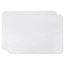 2Pcs Linen Fabric Patches 8" x 11" Self-Adhesive Repair Tape White