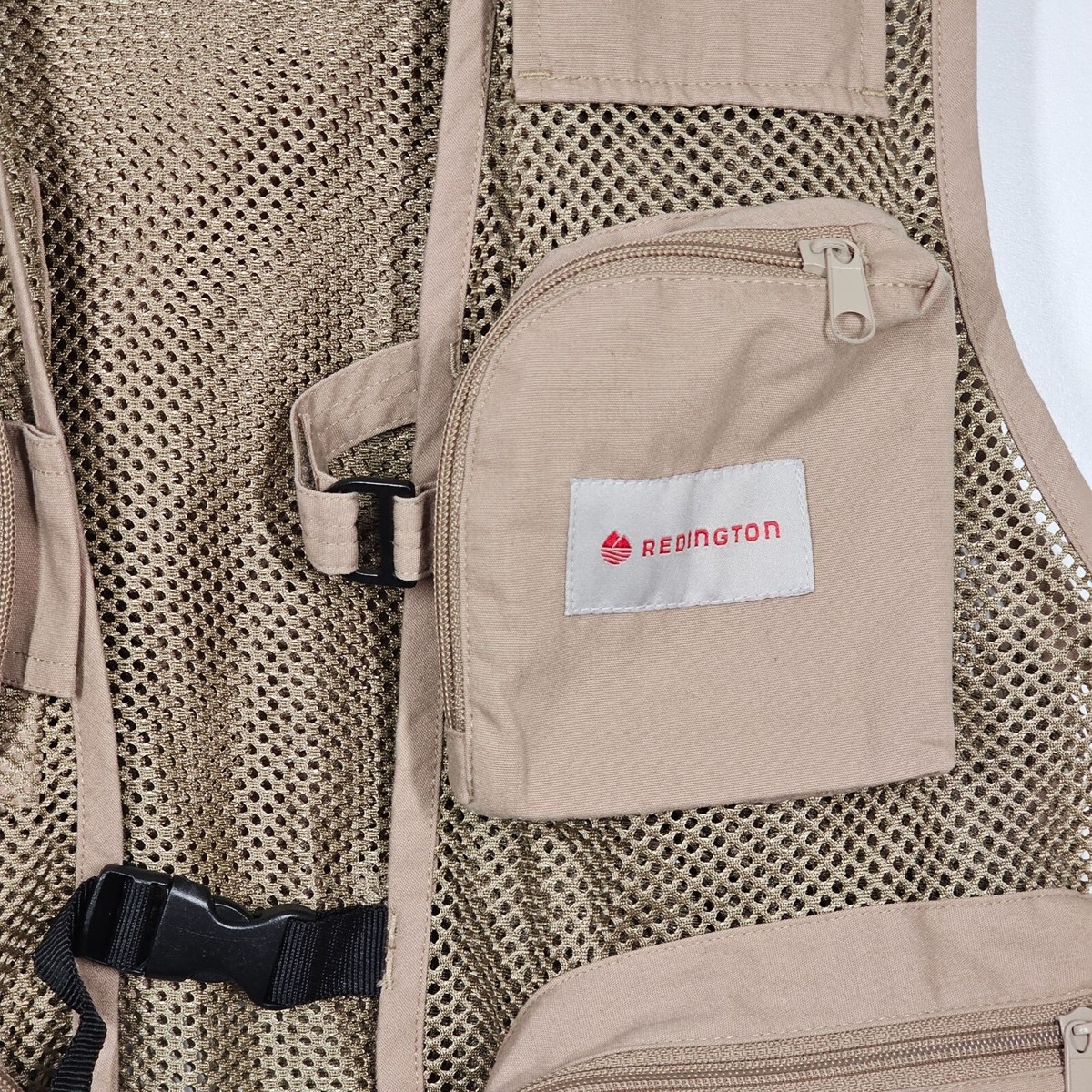 REDINGTON フィッシングベスト Redington Fly Fishing Vest Khaki Mesh Lightweight Polyester