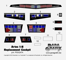 2001 A Space Odyssey - Aries 1-B Replacement Cockpit ParaGrafix - PGX247 Moebius