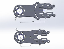 titanium evolve style motor mount for DIY eskate electric longboard