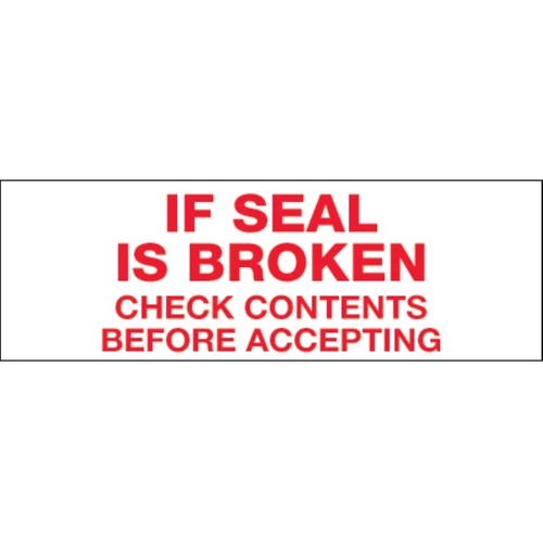 2" x 110 YardIf Seal Is Broken Tape Logic Packing Tape (36 Per/Case)