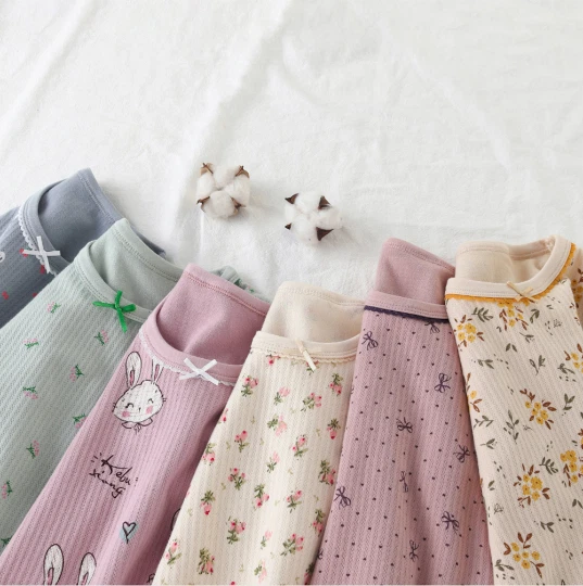 Pijama de algodón para niños 100 % algodón floral para niñas pijama ultrasuave - ENVÍO GRATUITO Foto 2 de 4