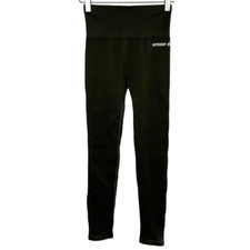 SuperDry Sport Size 6 Dark Green Train Seamless 7/8 Tight Leggings New
