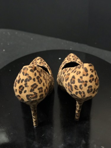 New Charles Albert Women's Molly Leopard High Heels Pump Size US 10 M - Picture 6 of 8