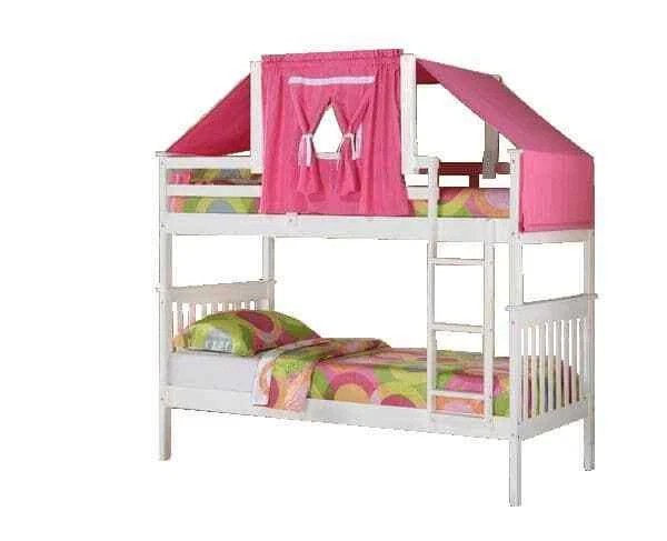 Reagan White Bunk Bed with Pink Tent - Image 3 of 4