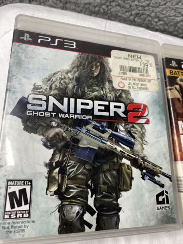 PS3 Lot of 2 Games Medal of Honor Warfighter & Sniper2 Ghost Warrior Pre Owned - Picture 7 of 8