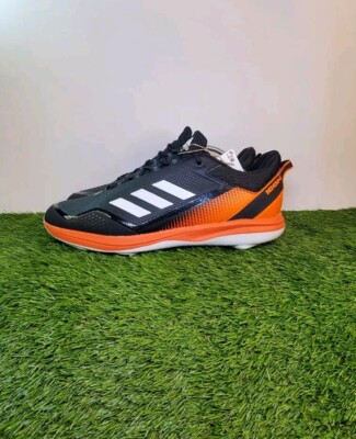 Adidas Size 13.5 Icon 7 Black/Orange/White Metal Baseball  display picture 2