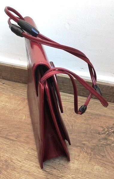 VINTAGE CARTIER Burgundy Leather Shoulder Womens Bag | eBay