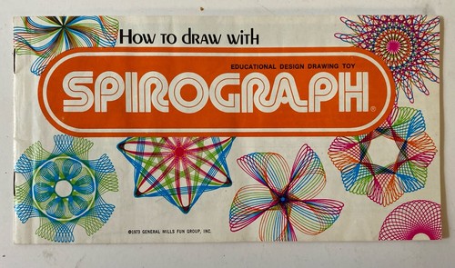 Spirograph Replacement Parts Wheels Gears 1970’s Instruction Booklet Box W - Picture 3 of 9