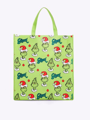 Dr. Seuss DER GRINCH große Einkaufstasche Shopping Bag grün 48x45cm Primark  NEU
