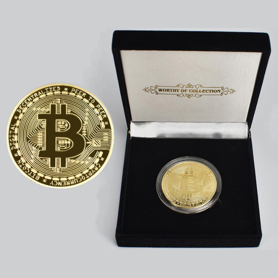 Bitcoin Krypto Münze Physisch BTC Gold Sammler Geschenk NEU & OVP | eBay.de
