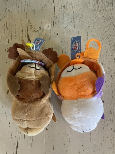 FLIP A ZOO Lot Of 2 Mushmillows 5 Inch Backpack Clip Tiger/Panda Beaver/Bear - Picture 8 of 13