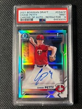 2021 1st Bowman Draft Chase Petty Chrome Auto /499 Minnesota Twins