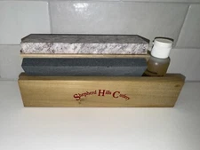 Shepherd Hills Cutlery Tri Hone Sharpening System Set Kit Honing Oil Triple