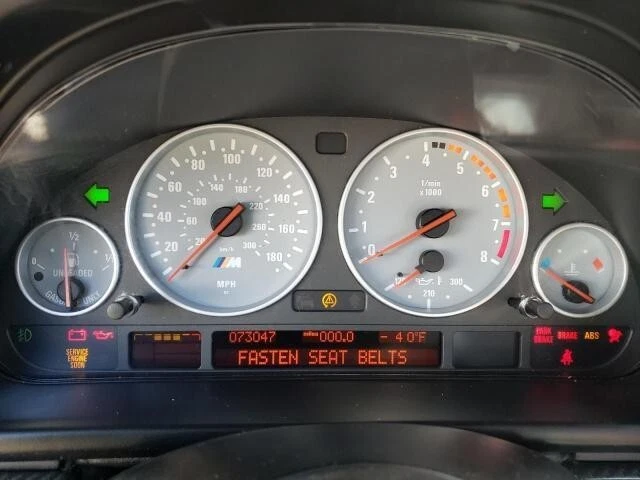 OEM 1999-2003 BMW E39 M5 INSTRUMENT CLUSTER GAUGE VELOCÍMETRO 73K MILLAS Foto 2 de 4