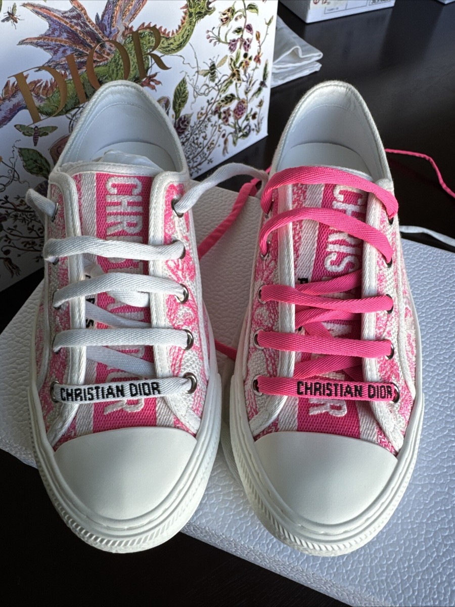pink 　Dior スニーカー　D-WANDER スニーカー 37サイズ CHRISTIAN DIOR Neoprene Rubber Womens D-Connect Sneakers