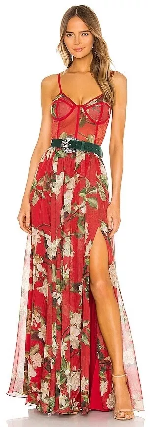 Patbo peony bustier clearance dress