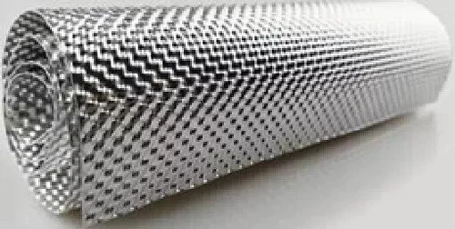 ALUMINIUM Heat Shield Exhaust Wrap Emission Silver 0.5mm 1x 700x500mm EMBOSSED - Picture 6 of 14