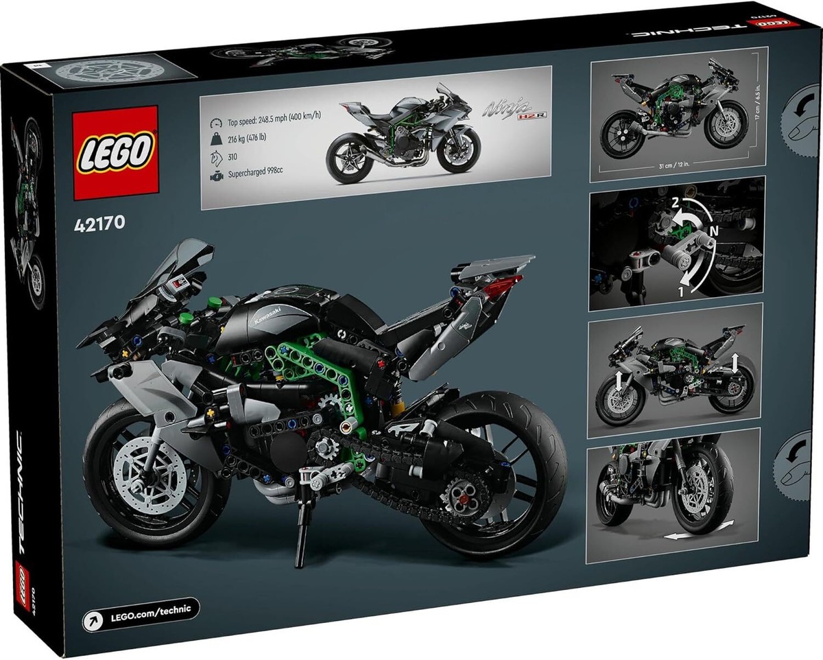 LEGO Technic Kawasaki Ninja H2R Bike Present Block Boys Girls