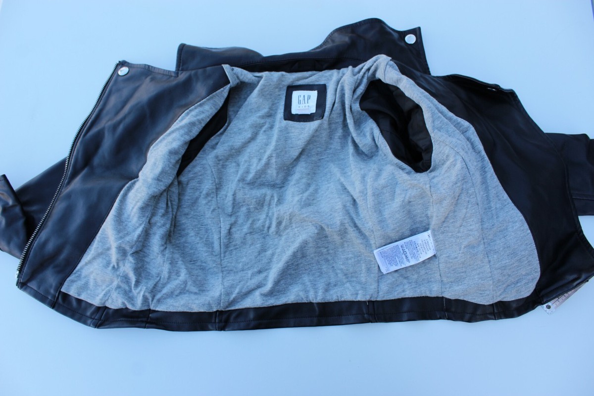 19603 GAP kids レザージャケット Kids Vegan-Leather Moto Jacket