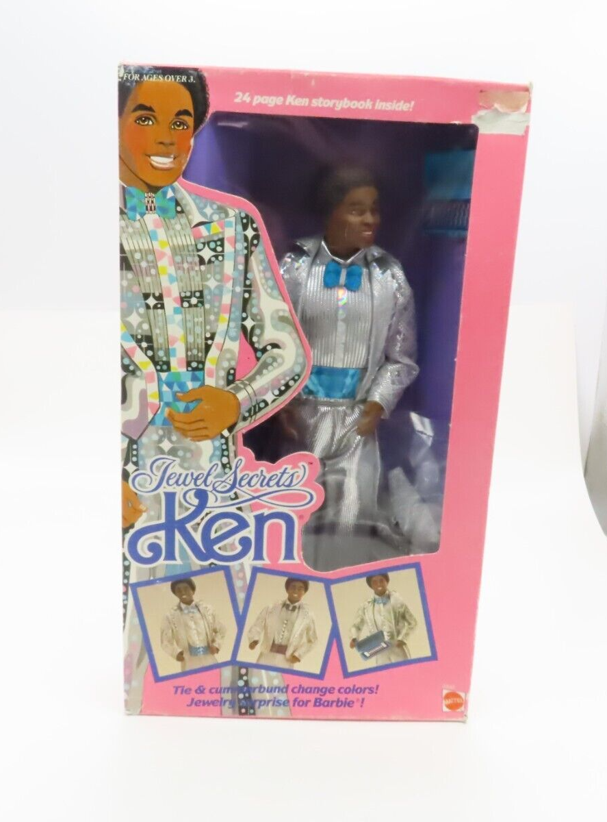 Jewel Secrets Ken African American AA Barbie Doll 1986 Mattel 3232