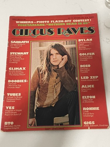 Circus Magazine Ozzy Sabbath KISS Zeppelin 1974 - 1976 Lot Of 7