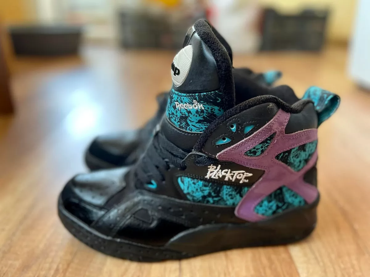 Kommentér Konsultation Tectonic Reebok Pump Blacktop Battleground Black Extreme Purple Hornets Men Size UK  8 / U | eBay